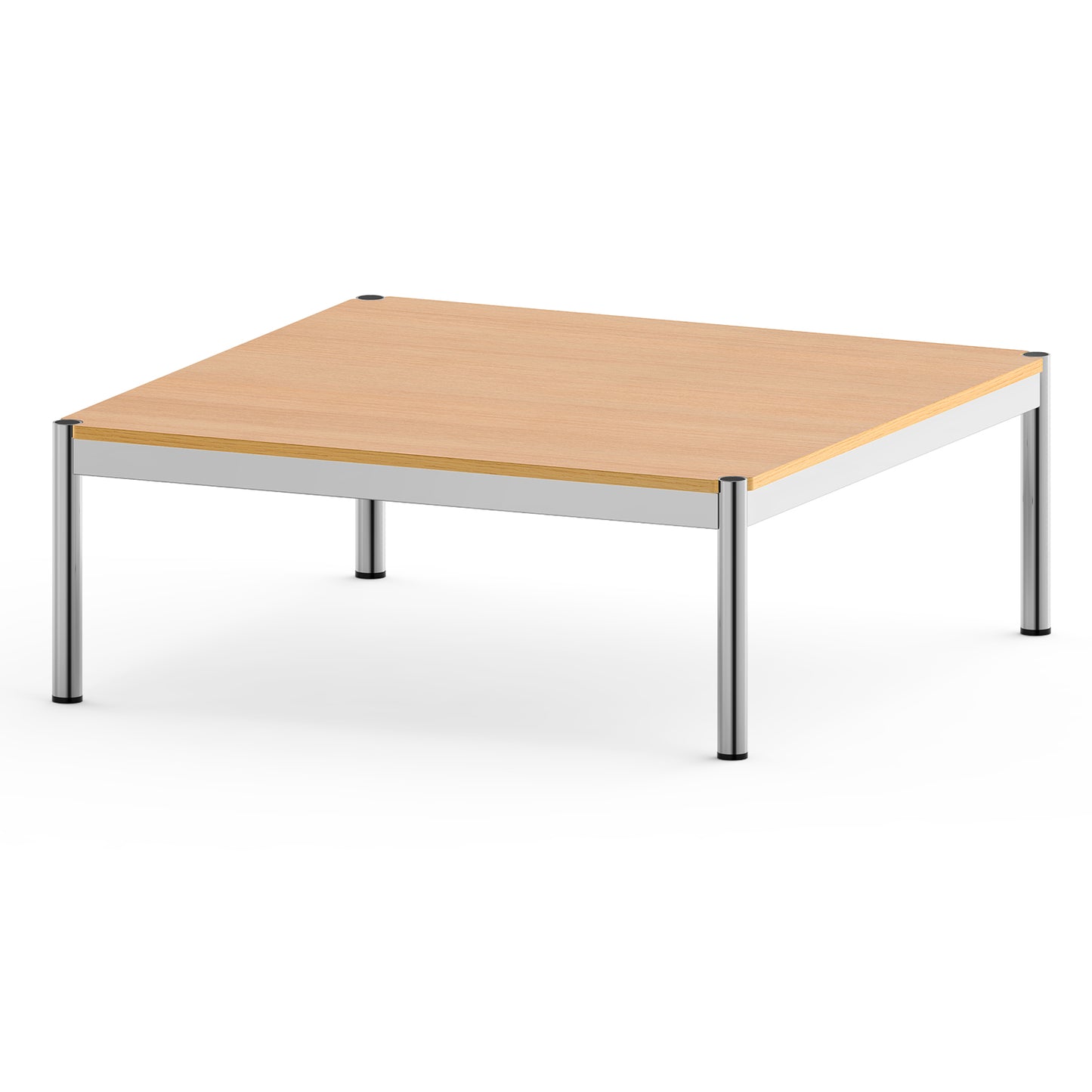 Replica USM Haller Side Coffee Table With Stainless Steel Base