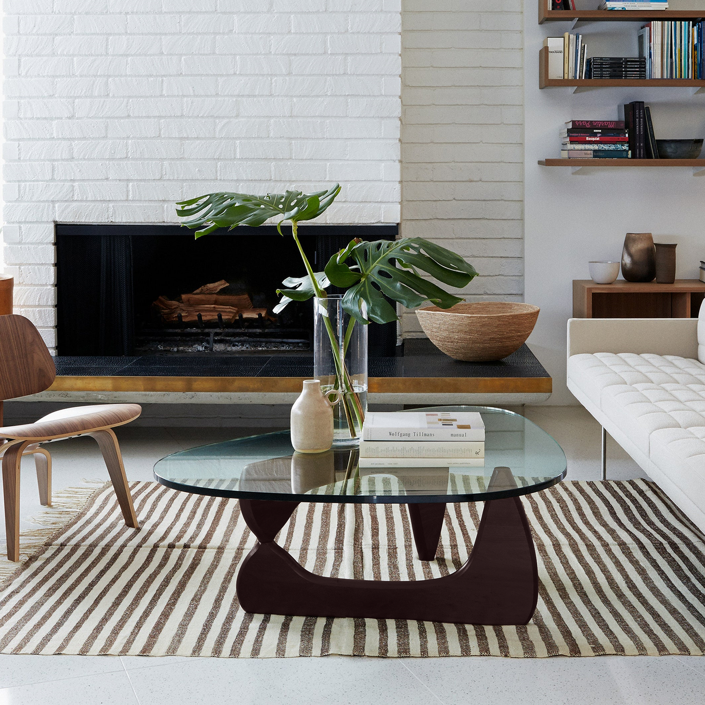 Noguchi Coffee Triangle Glass Table