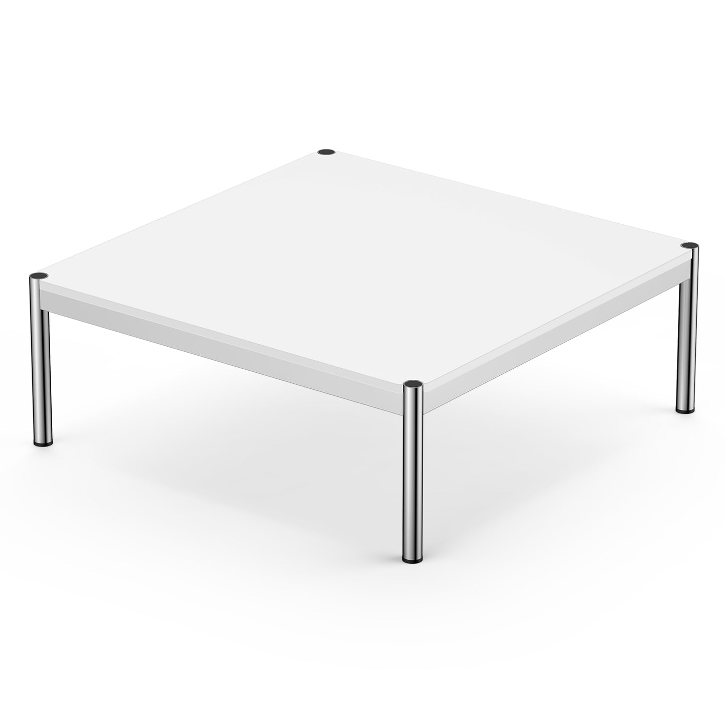 Replica USM Haller Side Coffee Table With Stainless Steel Base