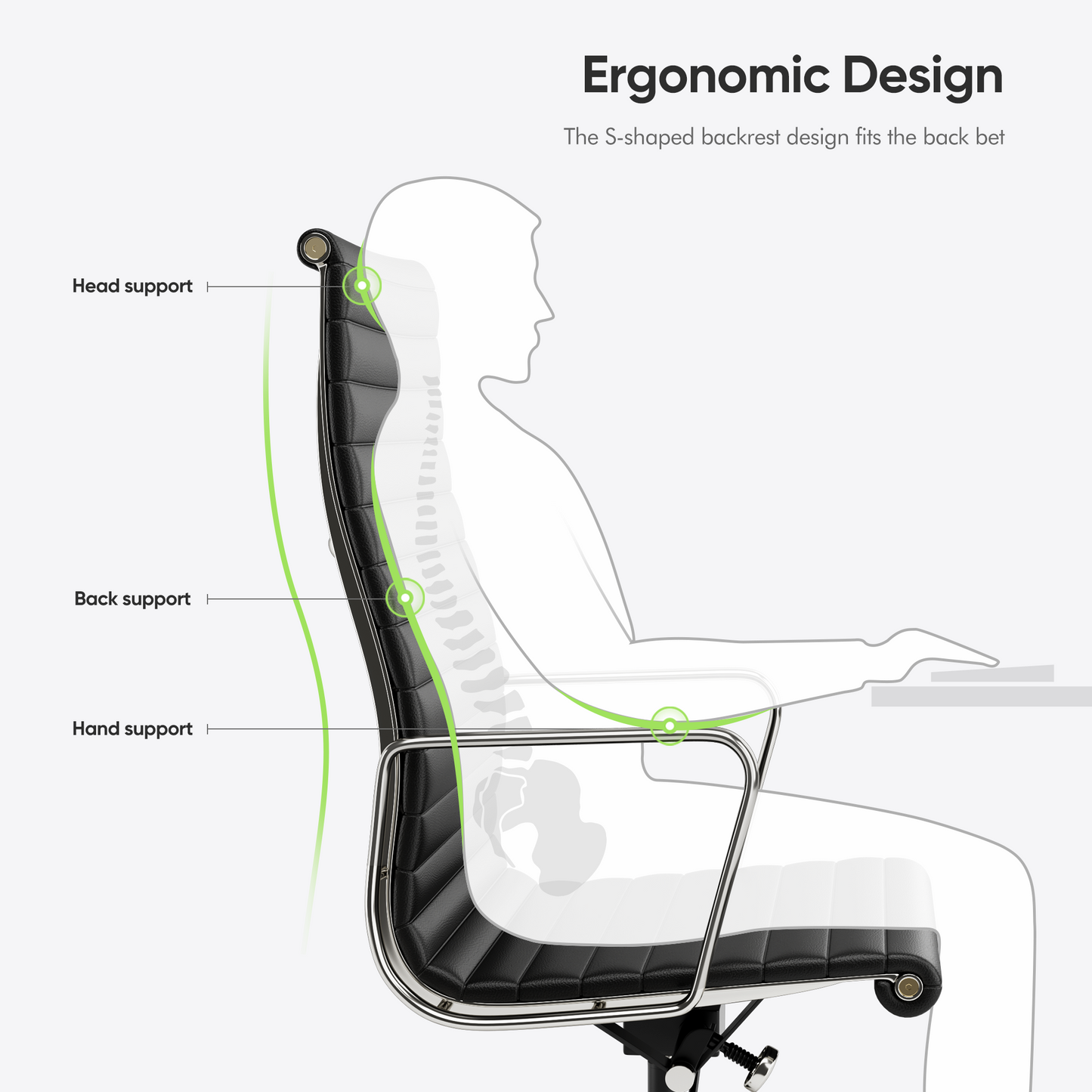 Eames Aluminum Office Executive Group Chair Replica