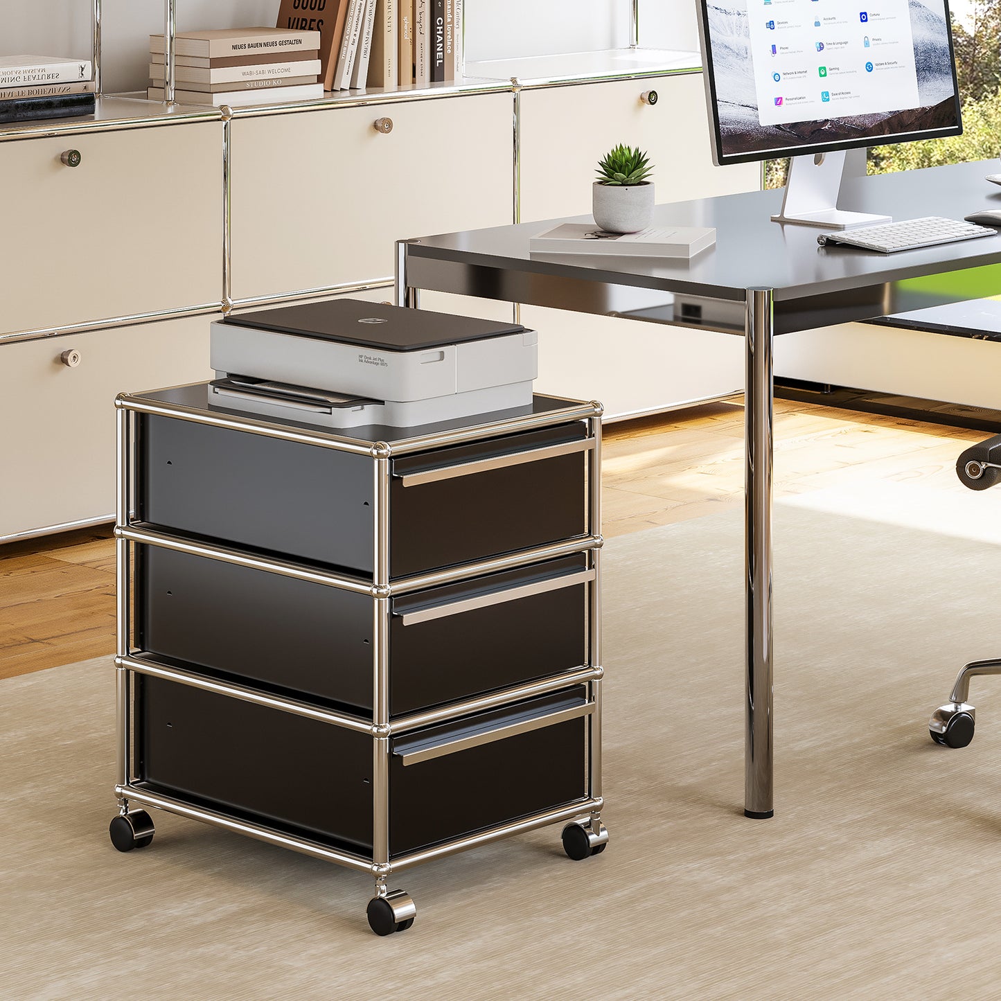 USM Haller Rollcontainer Filing Cabinet Replica
