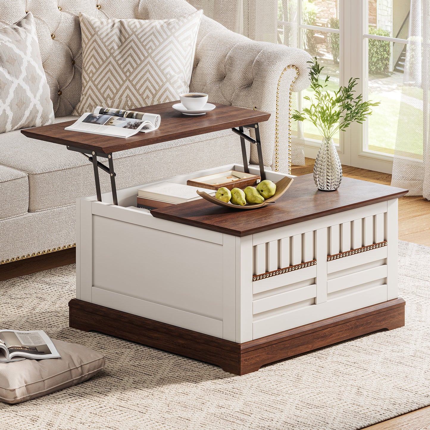 31.5'' Farmhouse Lift Top Coffee Table
