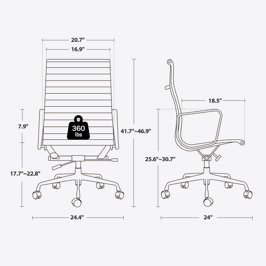 Eames Office Aluminum Group Chair Replica | FHSLife