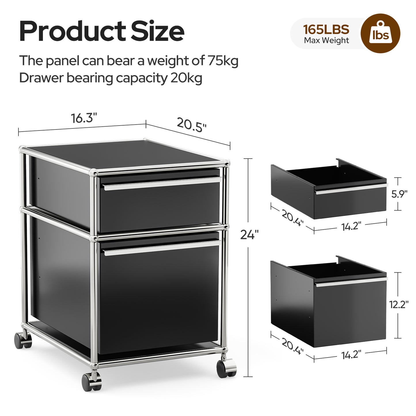 USM Haller Rollcontainer Filing Cabinet Replica