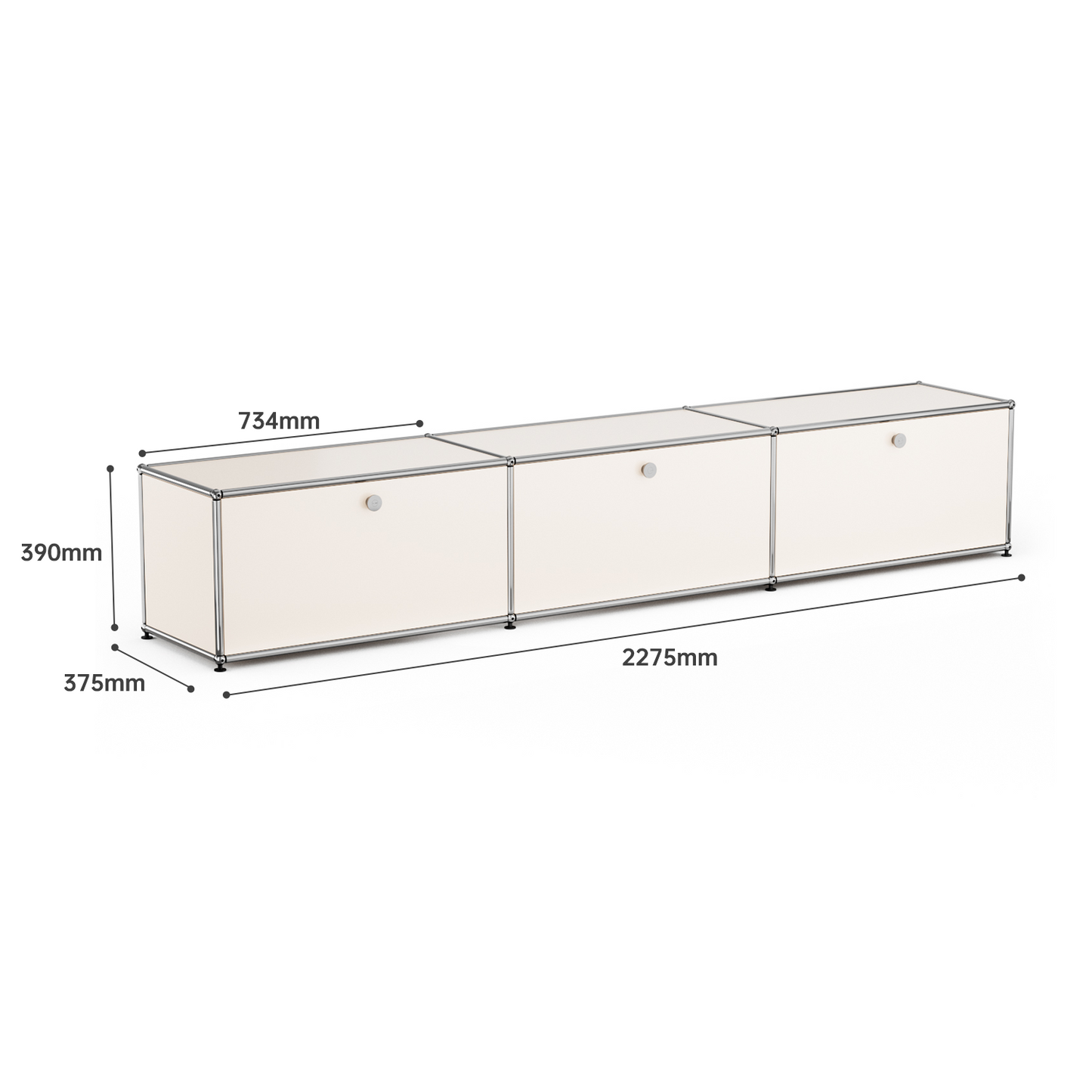 USM Bedside Table Storage Cabinet Replica