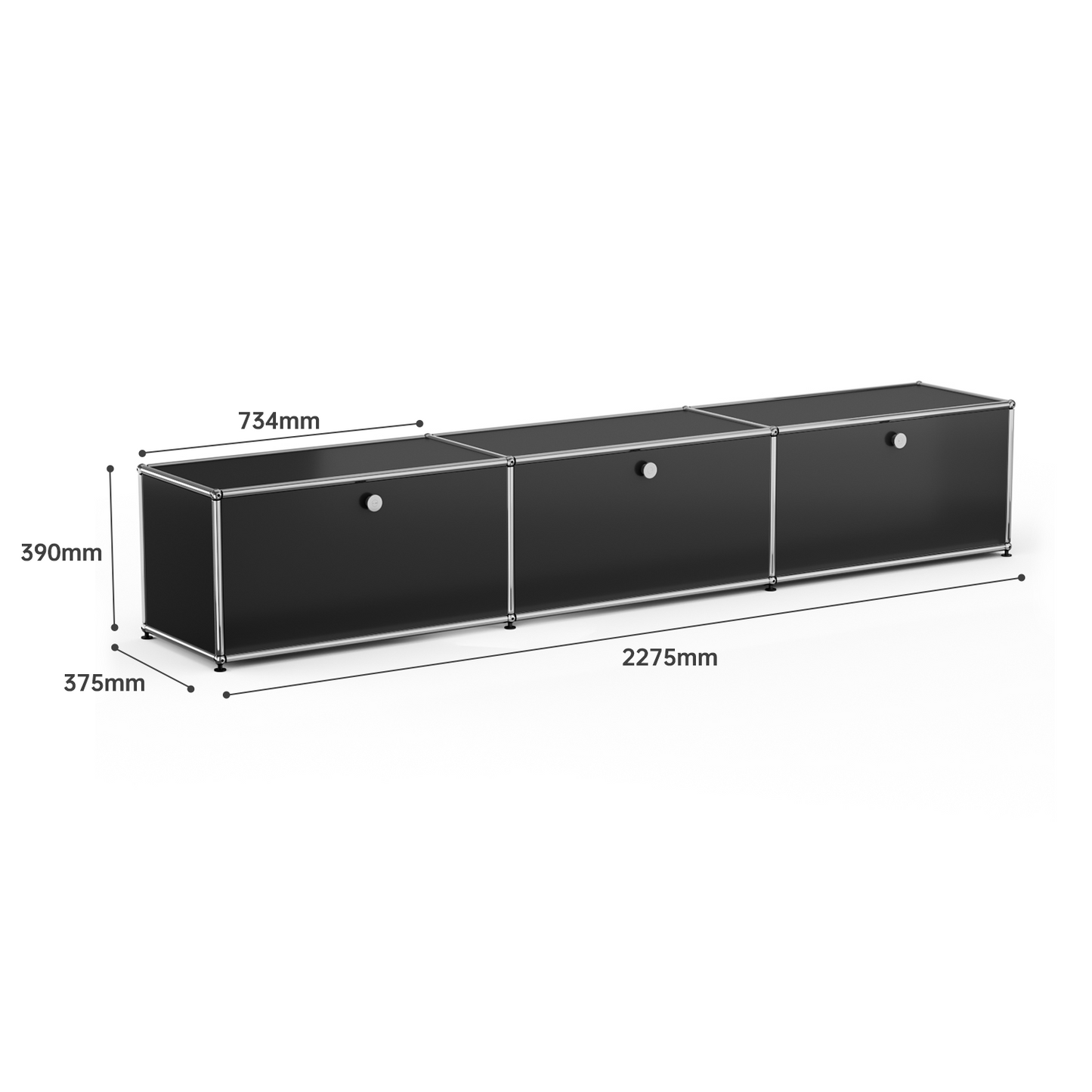USM Bedside Table Storage Cabinet Replica
