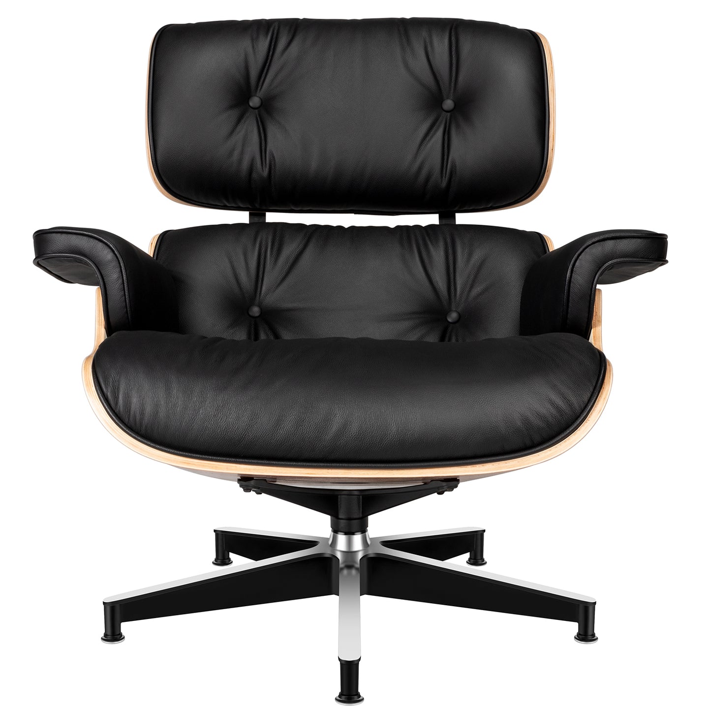 Replica Top Grain Leather Eames Lounge Chair With Ottoman (Premier Tall Version)