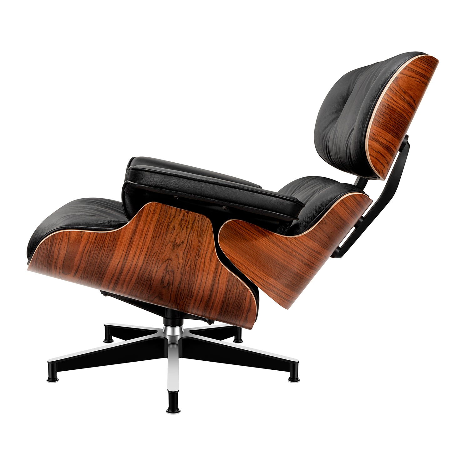 Replica Top Grain Leather Eames Lounge Chair With Ottoman (Premier Tall Version)