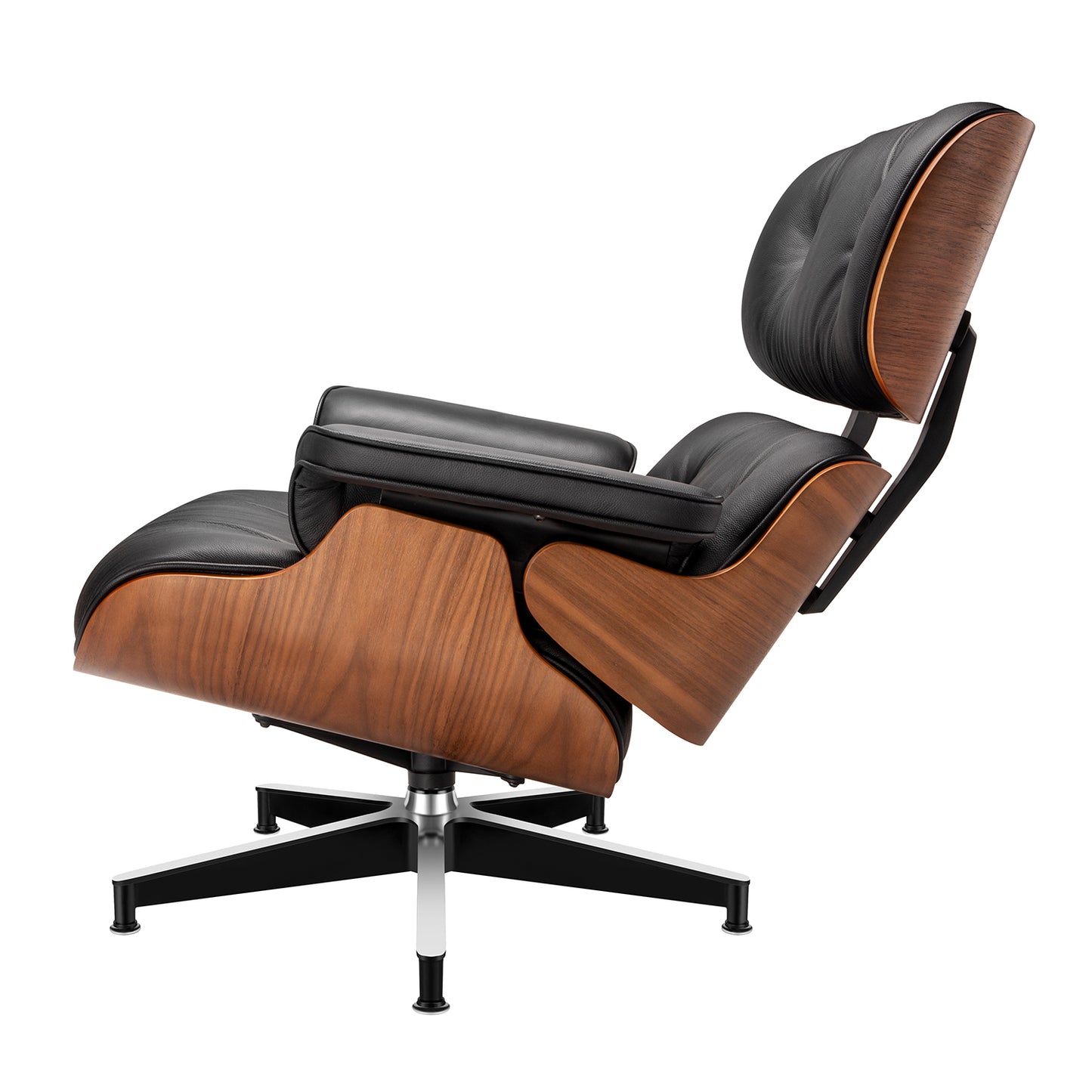 Replica Top Grain Leather Eames Lounge Chair With Ottoman (Premier Tall Version)