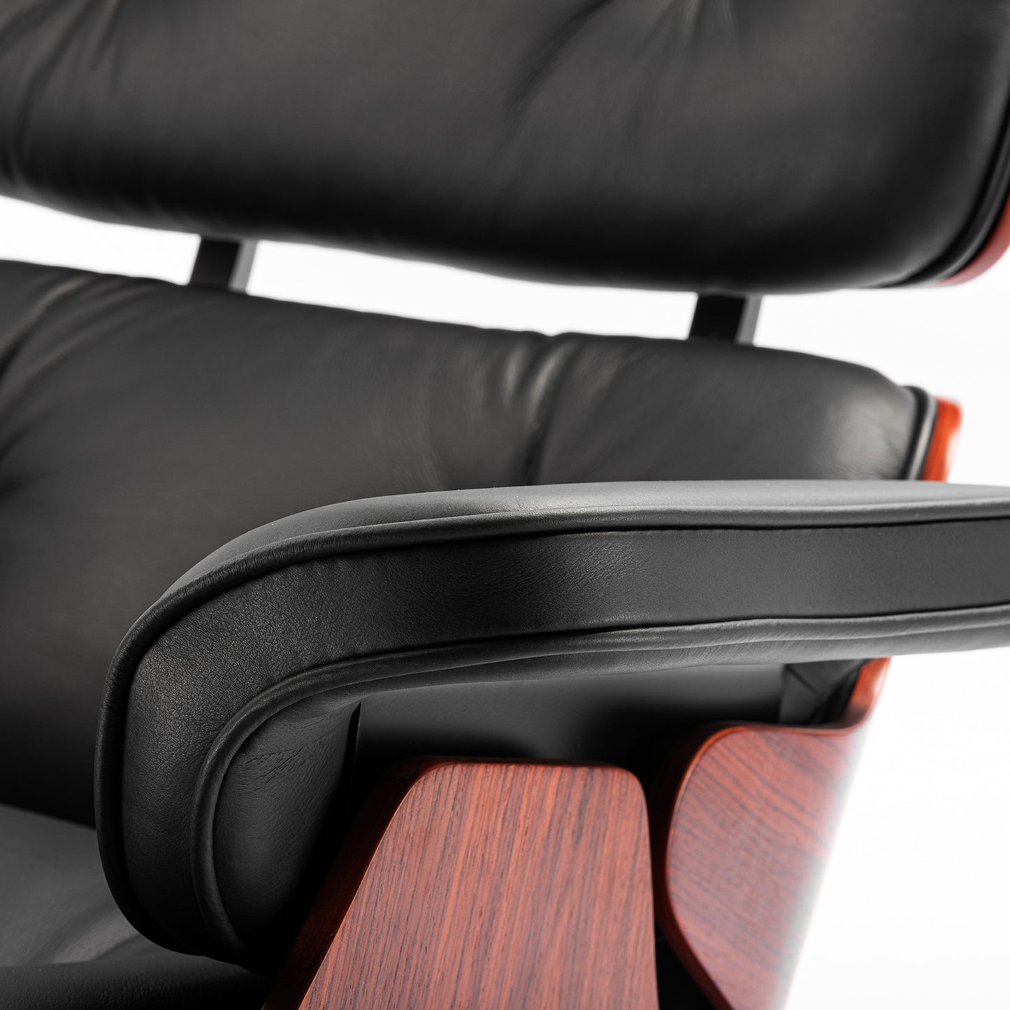 Replica Top Grain Leather Eames Lounge Chair With Ottoman (Premier Tall Version)