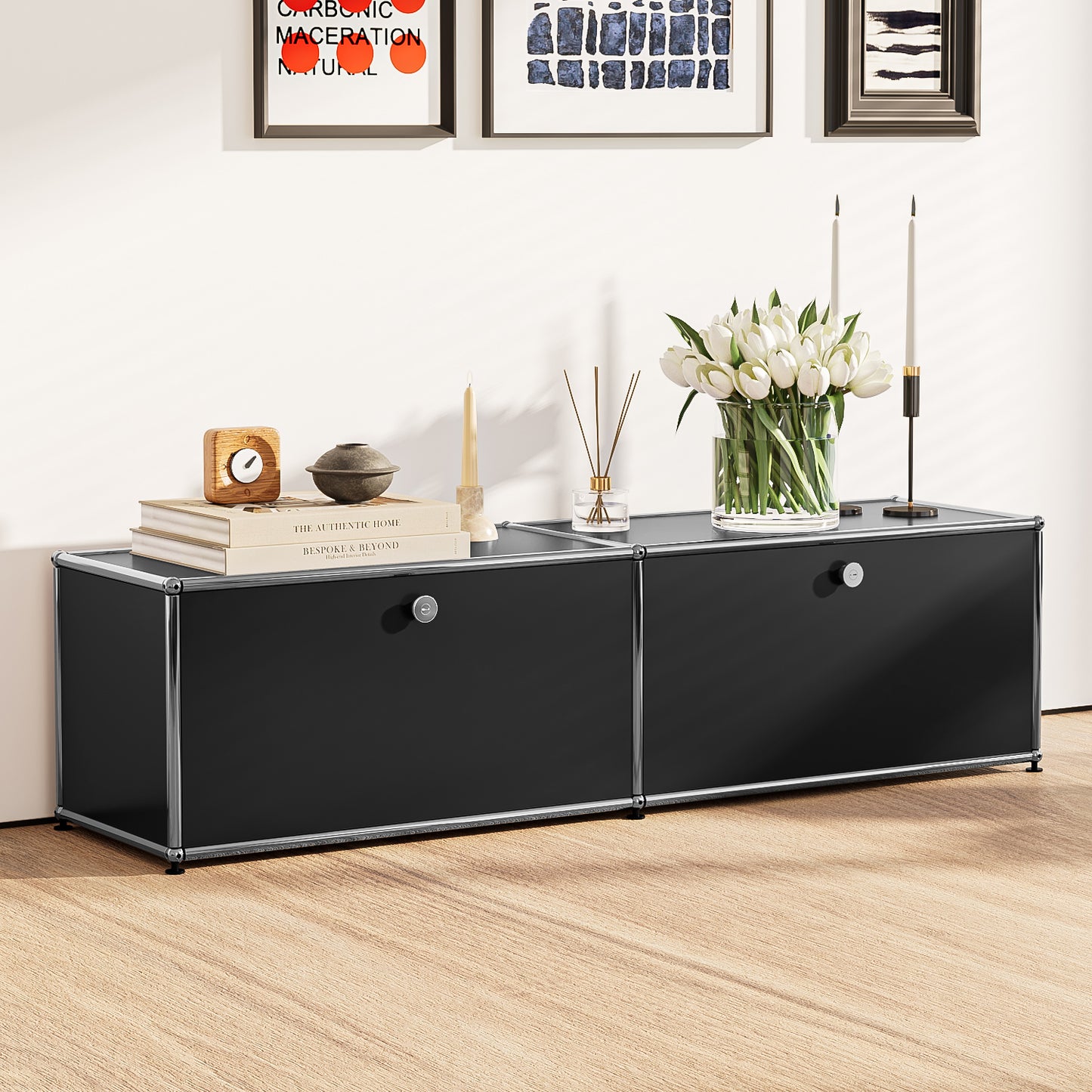 USM Bedside Table Storage Cabinet Replica