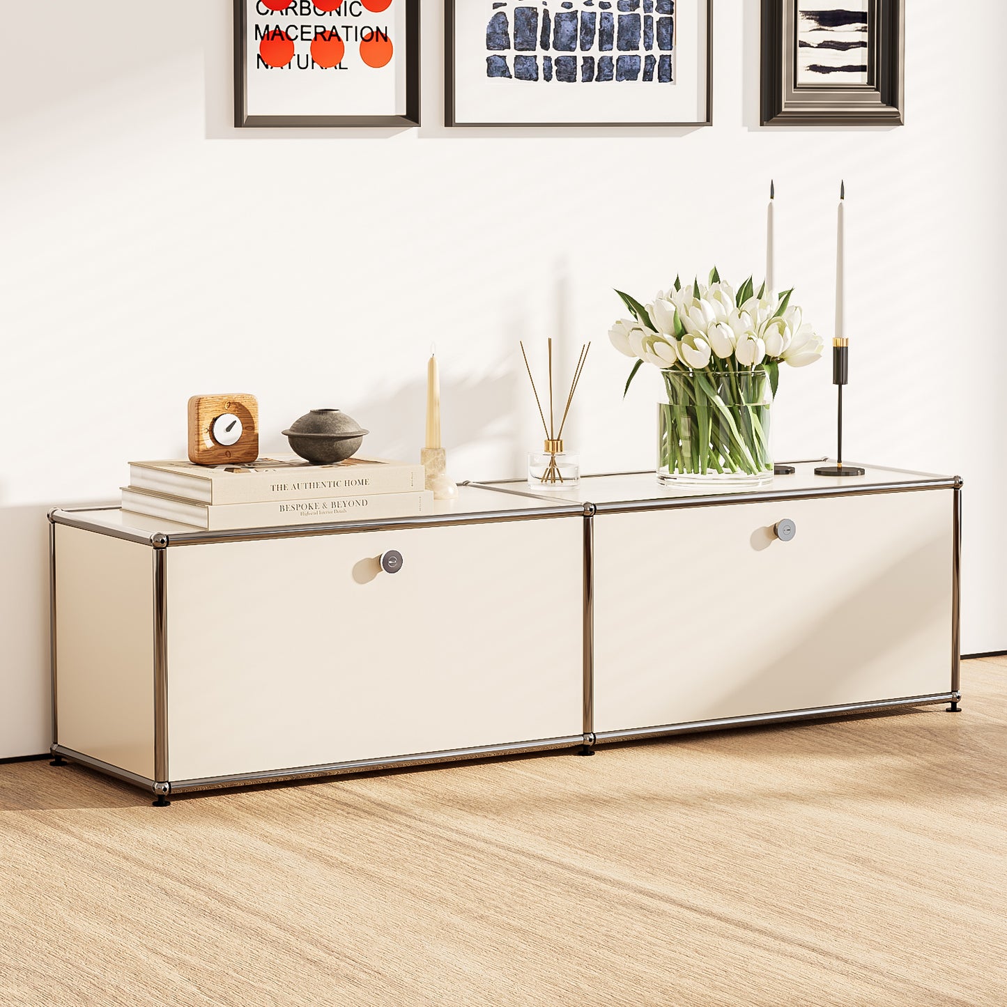 USM Bedside Table Storage Cabinet Replica