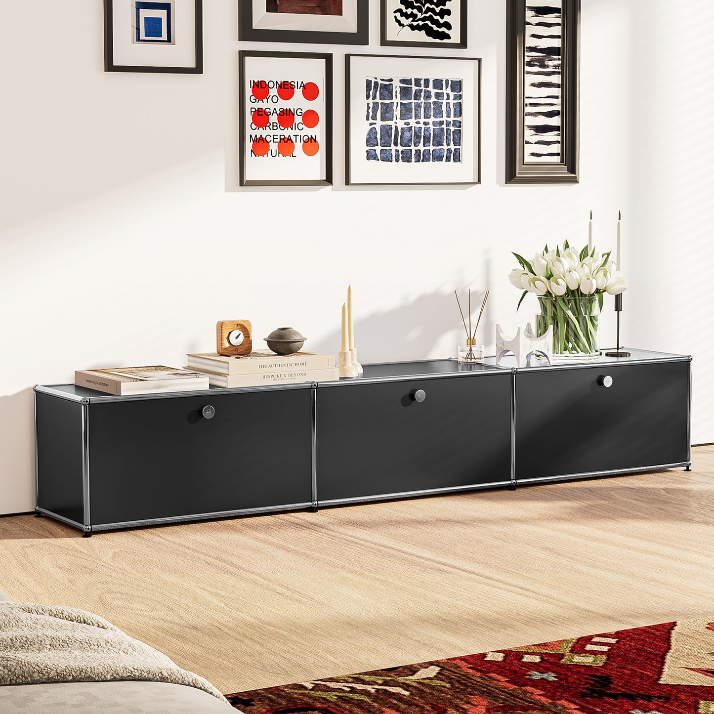 USM Bedside Table Storage Cabinet Replica