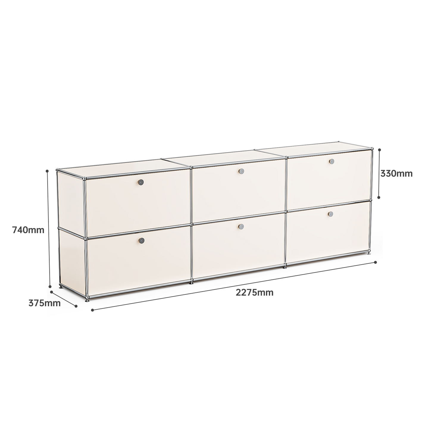 USM Bedside Table Storage Cabinet Replica