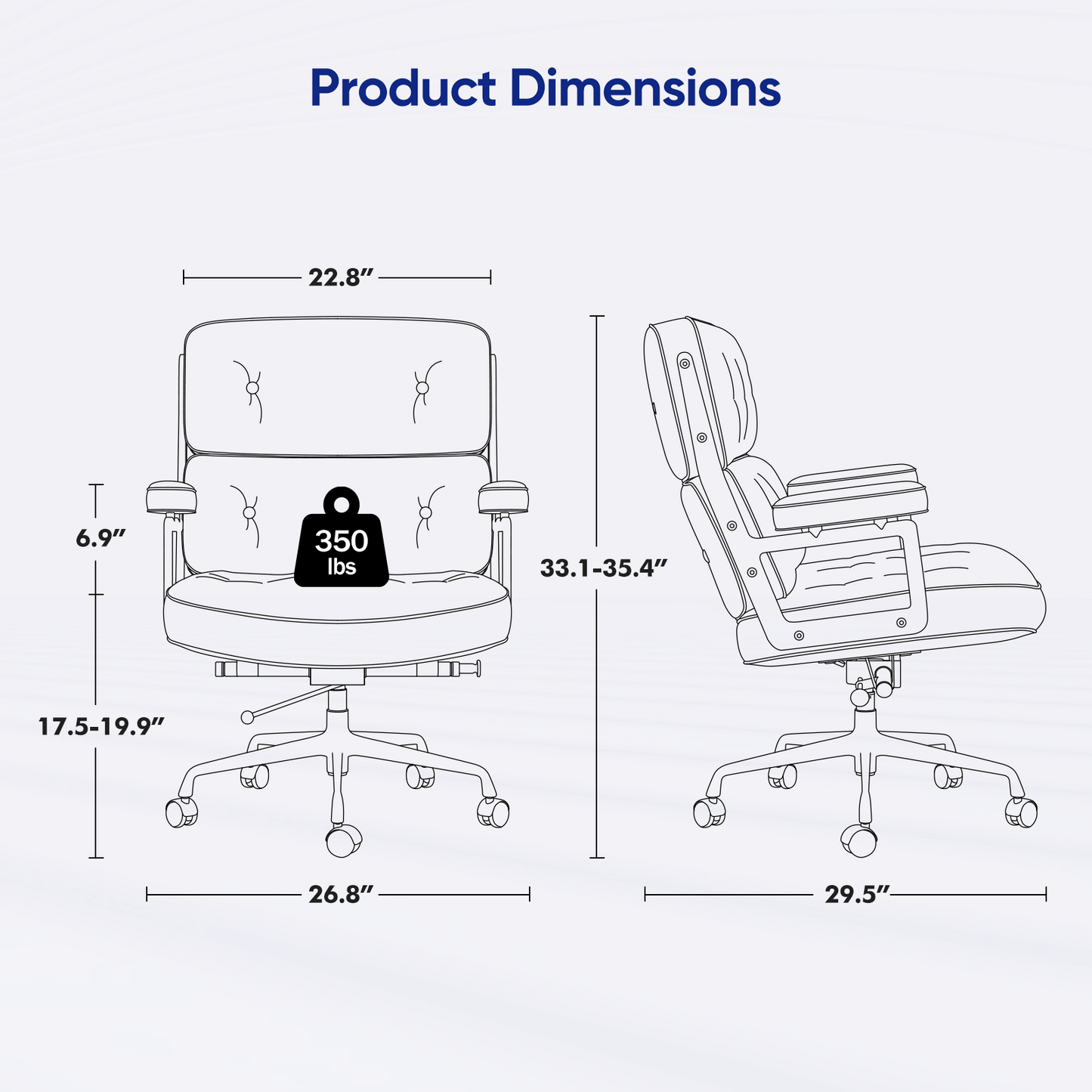 Eames Executive Lobby Office Chair Replica