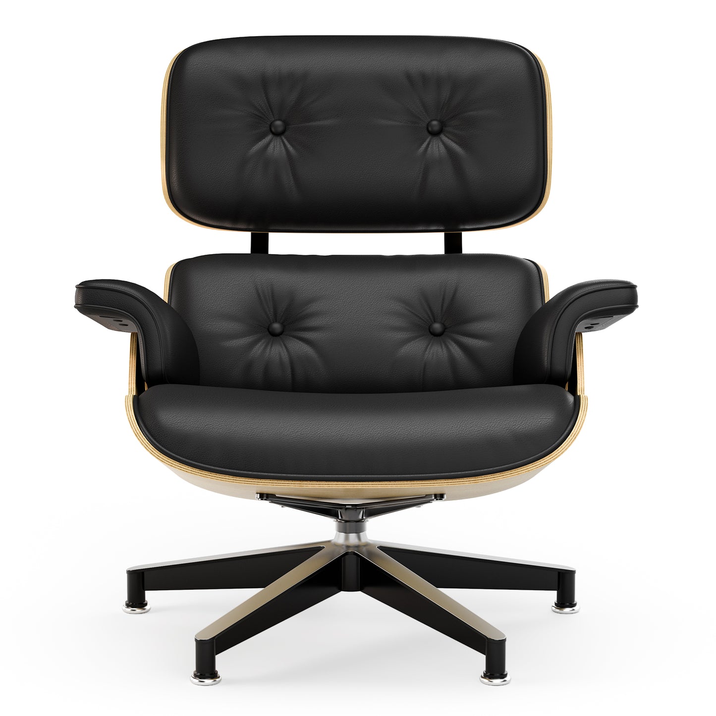 Replica Genuine Leather Eames Lounge Chair and Ottoman