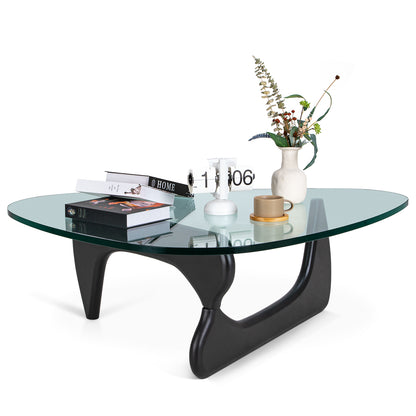 Noguchi Coffee Triangle Glass Table