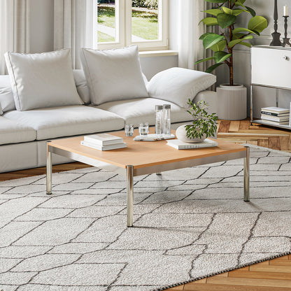 Replica USM Haller Side Coffee Table With Stainless Steel Base