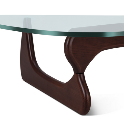 Noguchi Coffee Triangle Glass Table