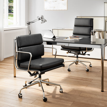 Eames Soft Pad Group Office Chair Genuine Leather Replica