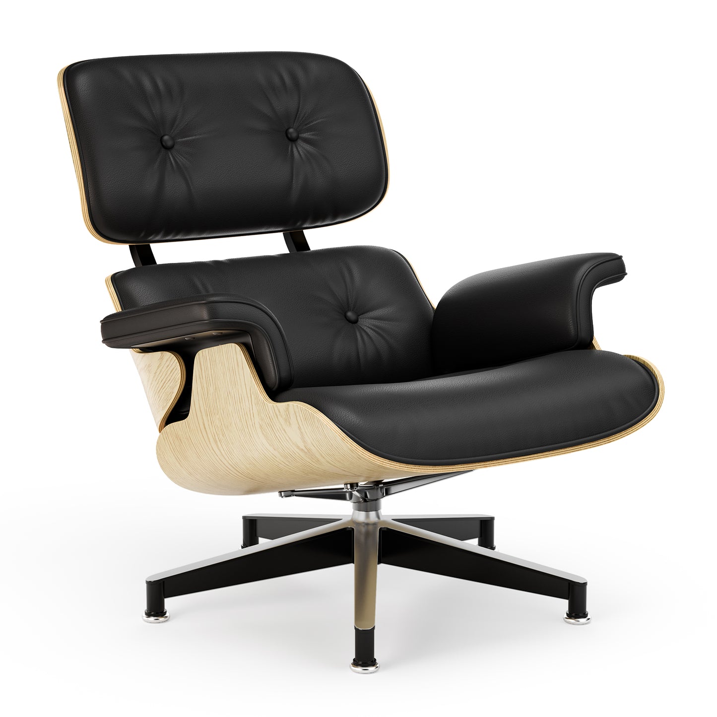Replica Genuine Leather Eames Lounge Chair and Ottoman