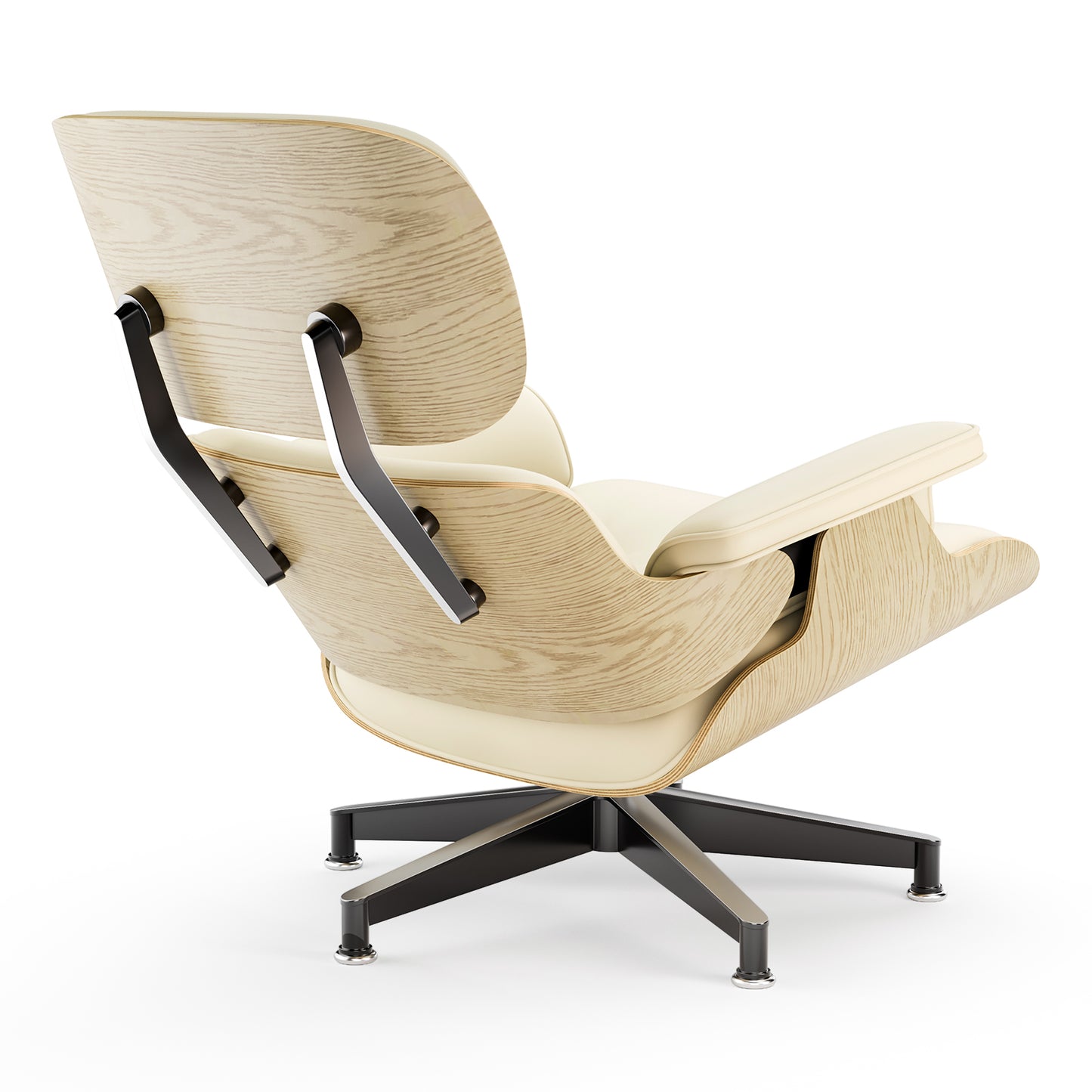 Replica Genuine Leather Eames Lounge Chair and Ottoman