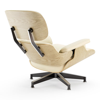 Replica Genuine Leather Eames Lounge Chair and Ottoman