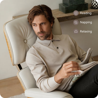 Top Grain Leather Eames Lounge Chair With Ottoman replica (Premier Tall Version) | FHSLIFE