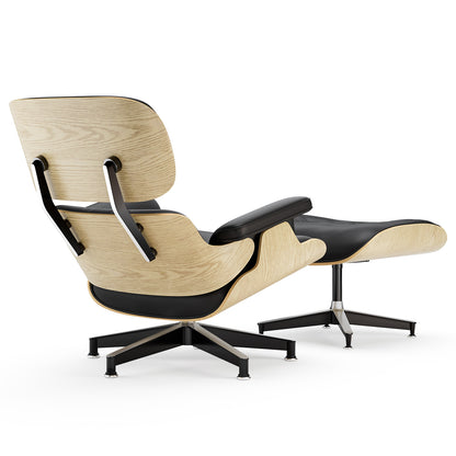 Replica Genuine Leather Eames Lounge Chair and Ottoman
