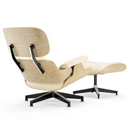 Replica Genuine Leather Eames Lounge Chair and Ottoman