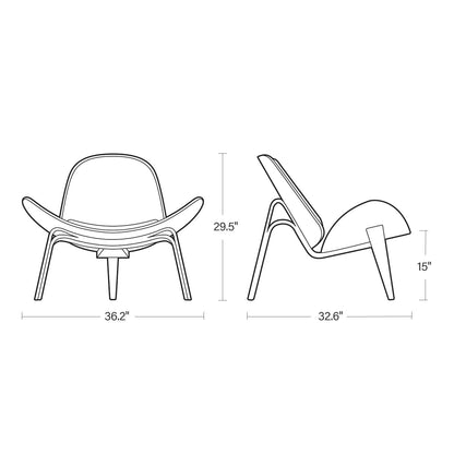 CH07 Shell Chair Replica by Hans J. Wegner