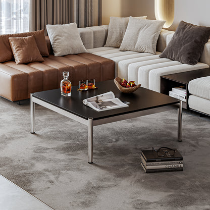 Replica USM Haller Side Coffee Table With Stainless Steel Base