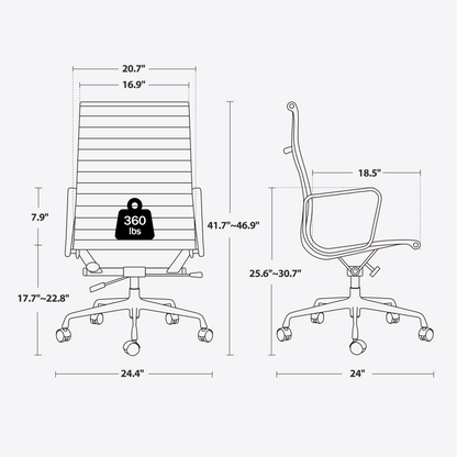 Eames Aluminum Office Executive Group Chair Replica