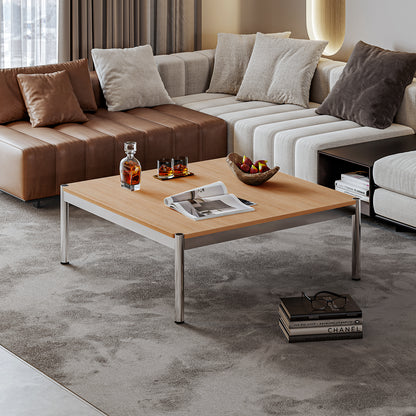 Replica USM Haller Side Coffee Table With Stainless Steel Base