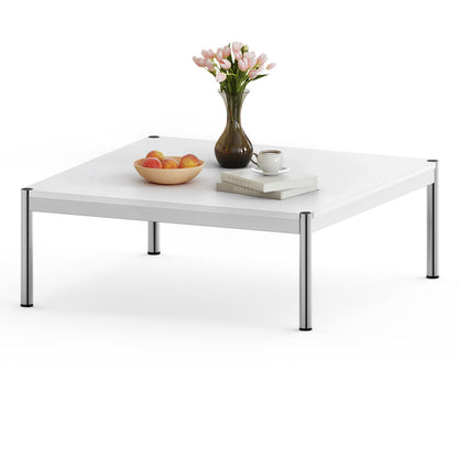 Replica USM Haller Side Coffee Table With Stainless Steel Base
