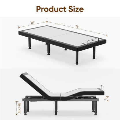 Adjustable Bed Frame TXL Split King Size for Living Room