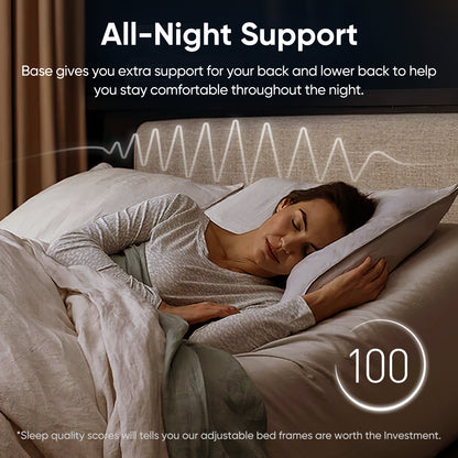 Adjustable Bed Frame TXL Split King Size for Living Room