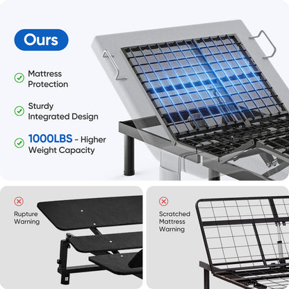 Twin Split King Size Adjustable Bed Base Frame with Massage | FHSLife