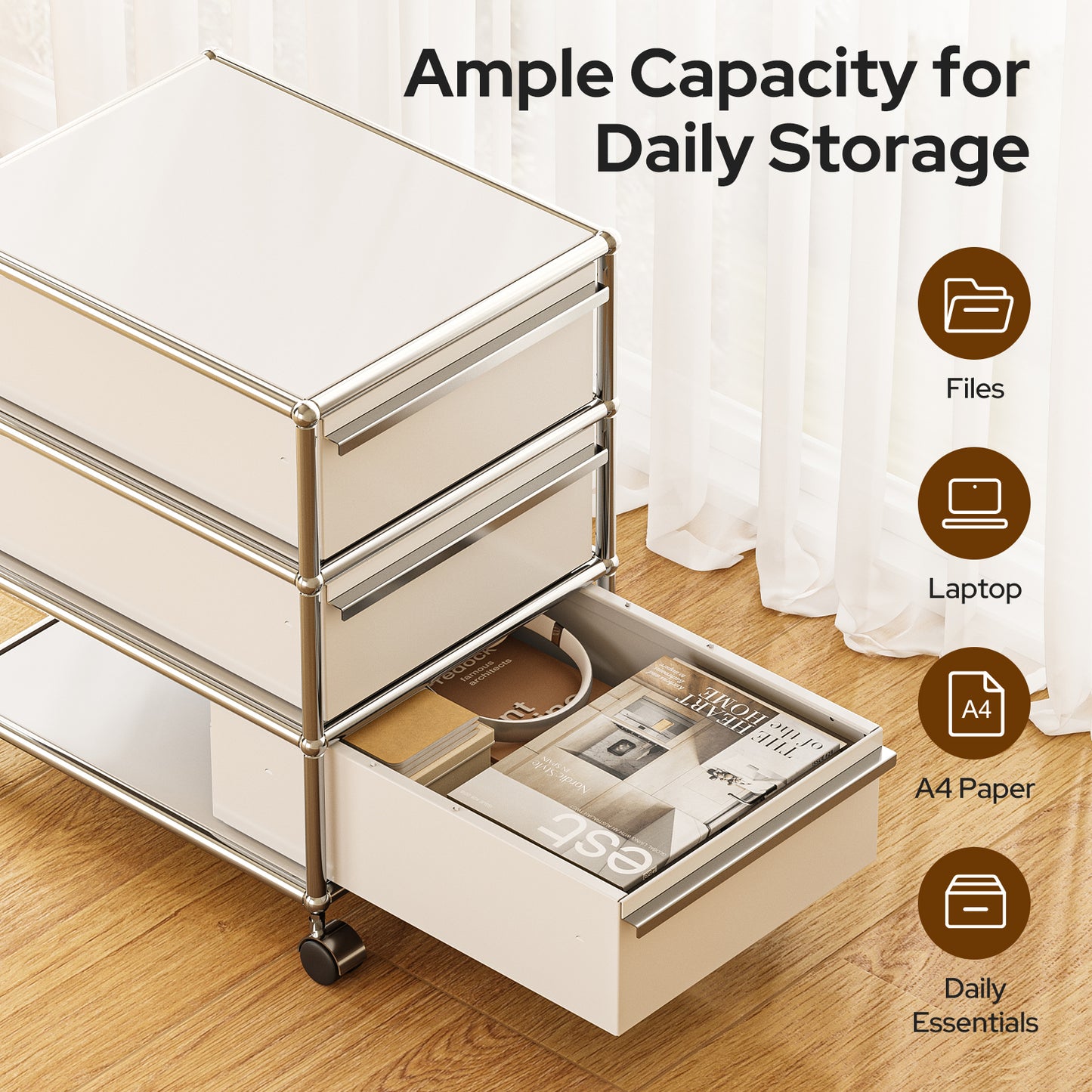 USM Haller Rollcontainer Filing Cabinet Replica