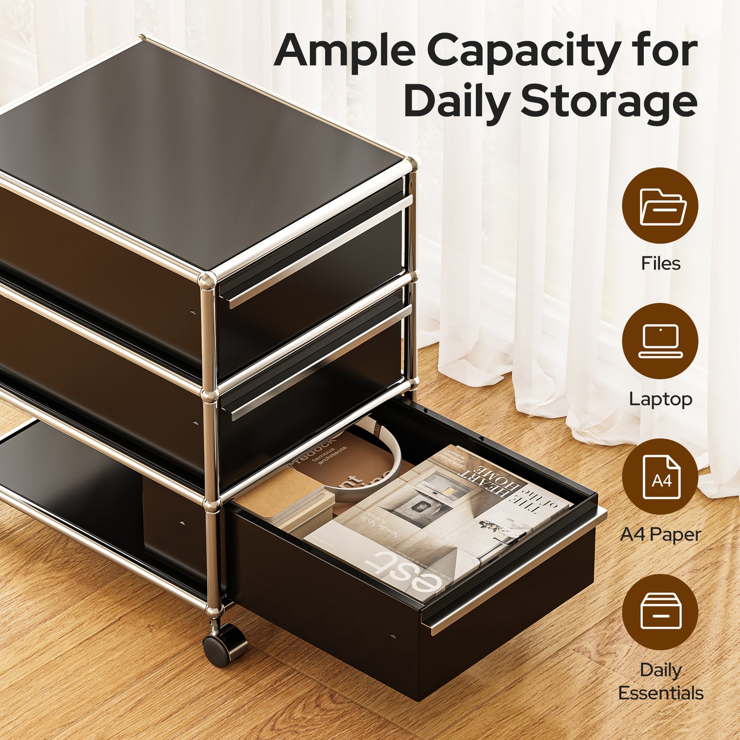 USM Haller Rollcontainer Filing Cabinet Replica