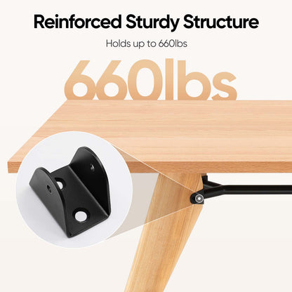 63 inch  Modern Dining Table for Kitchen Dining Room