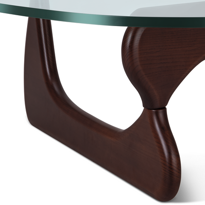 Noguchi Coffee Triangle Glass Table
