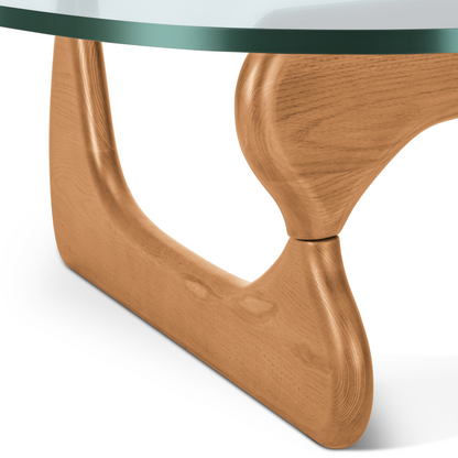 Noguchi Coffee Triangle Glass Table
