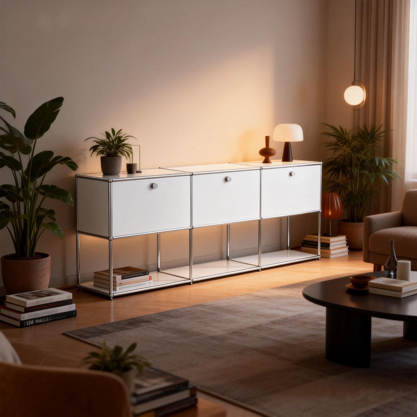Modular Storage Cabinet Credenza F2 Inspired by USM Haller | FHSLIFE
