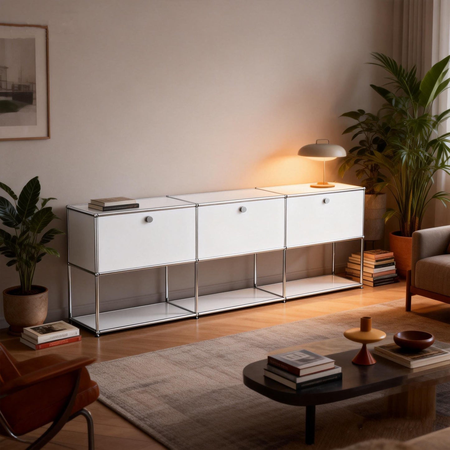 Modular Storage Cabinet Credenza F2 Inspired by USM Haller | FHSLIFE