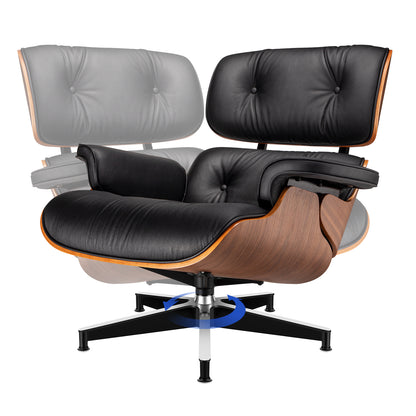 Replica Top Grain Leather Eames Lounge Chair With Ottoman (Premier Tall Version)
