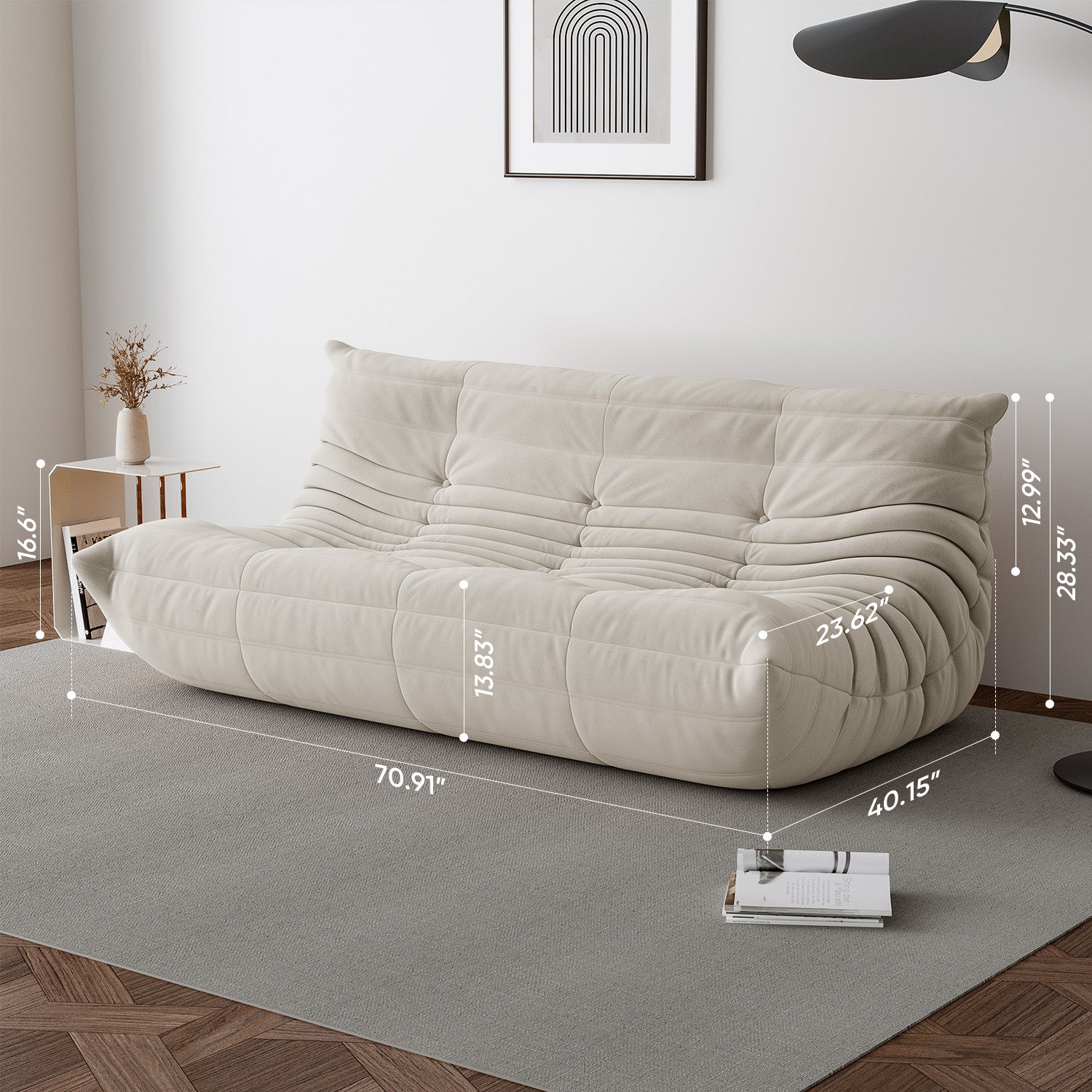 Ligne Roset Togo Sofa Replica – Multi-Seat Microfiber Leather