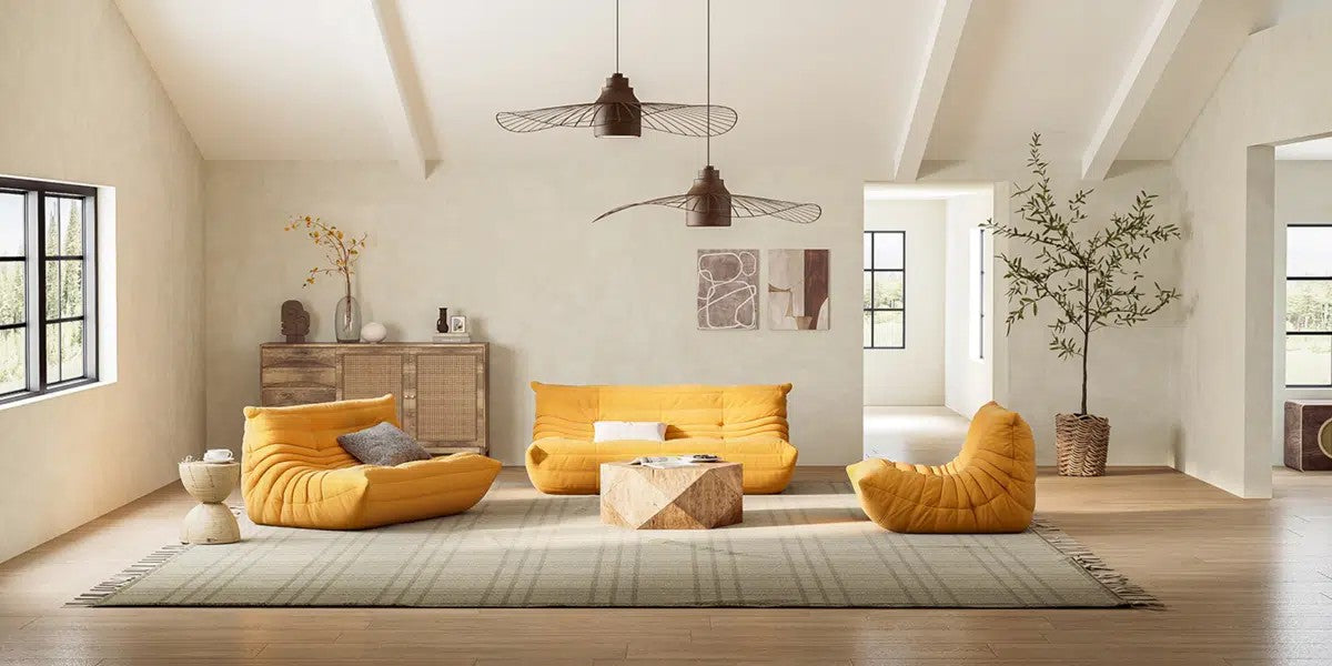 Ligne Roset Togo Sofa Replica – Multi-Seat Microfiber Leather Edition