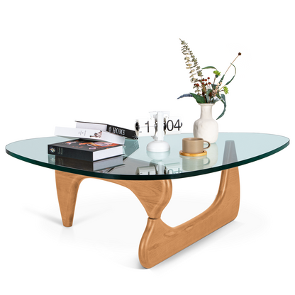 Noguchi Coffee Triangle Glass Table