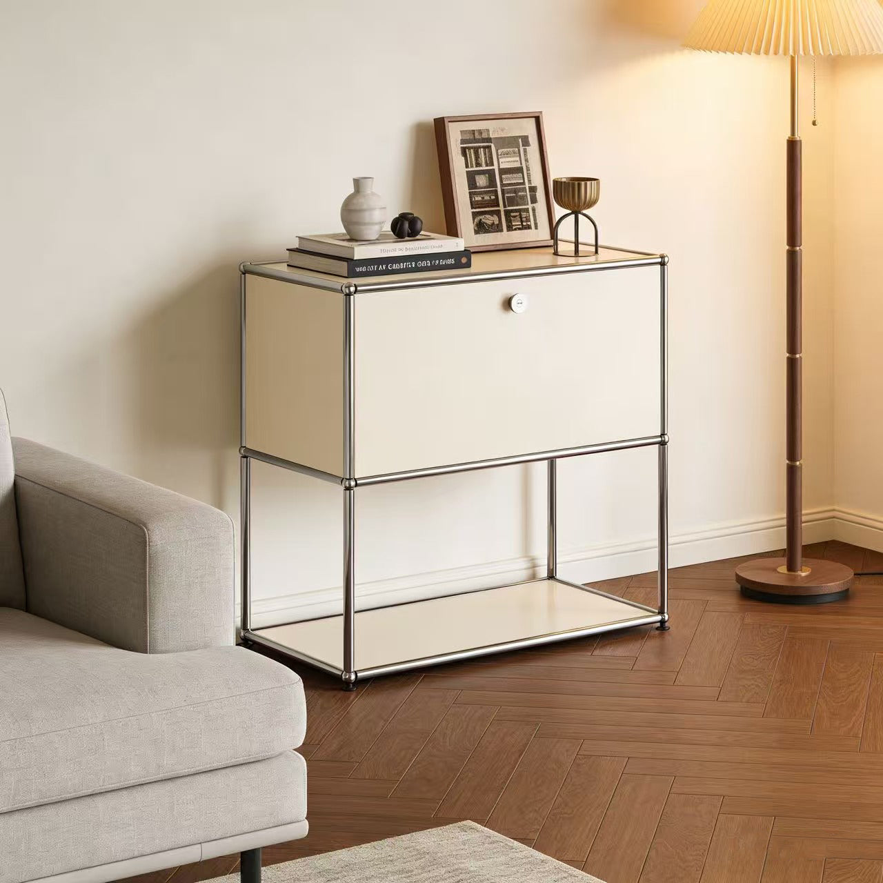 USM Haller P2 Bedside Table Storage Cabinet Replica